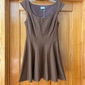 Sunday Best from Aritzia Brown Sleeveless Mini Dress